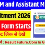 IDBI JAM and Assistant Manager Recruitment 2026