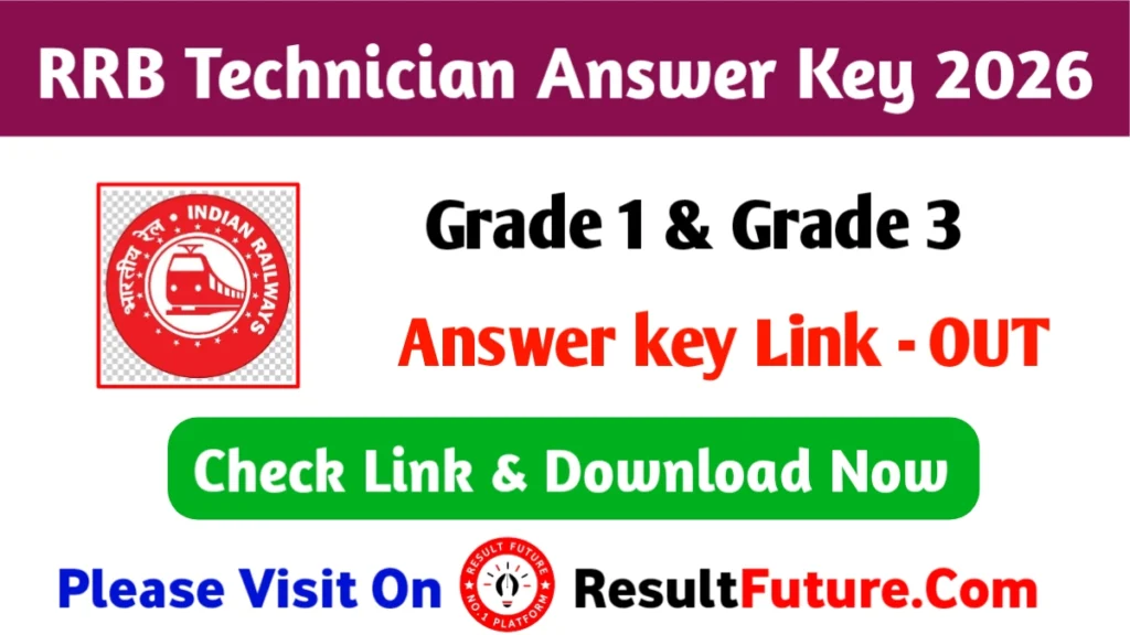 RRB Technician Answer Key 2026