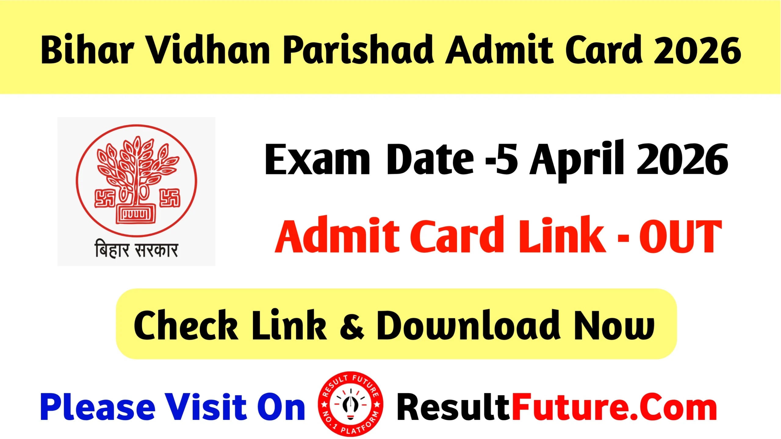 Bihar Vidhan Parishad Admit Card 2026