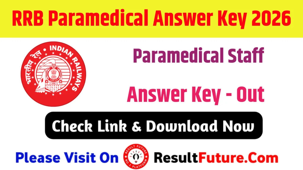 RRB Paramedical Answer Key 2026