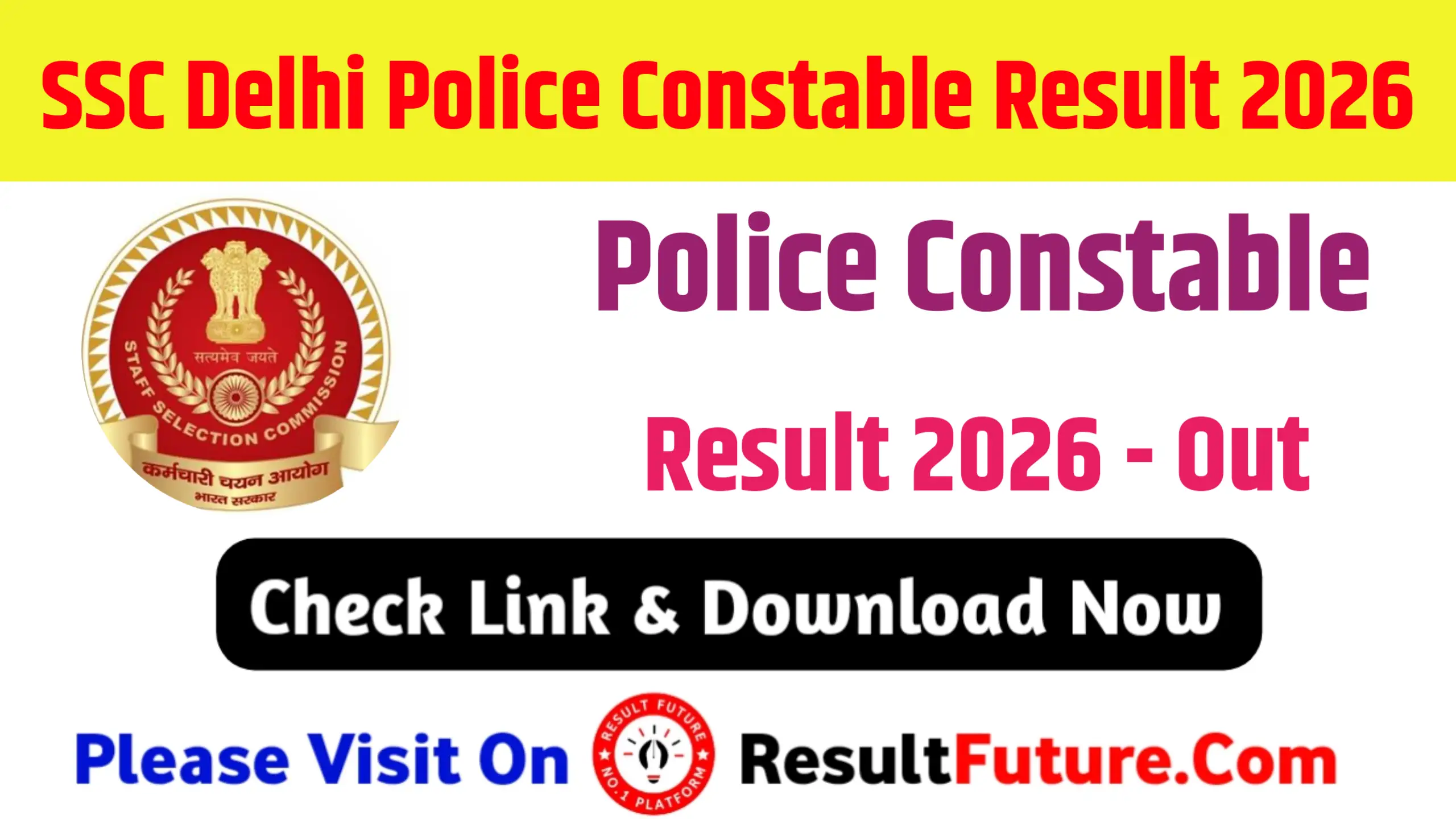 SSC Delhi Police Constable Result 2026