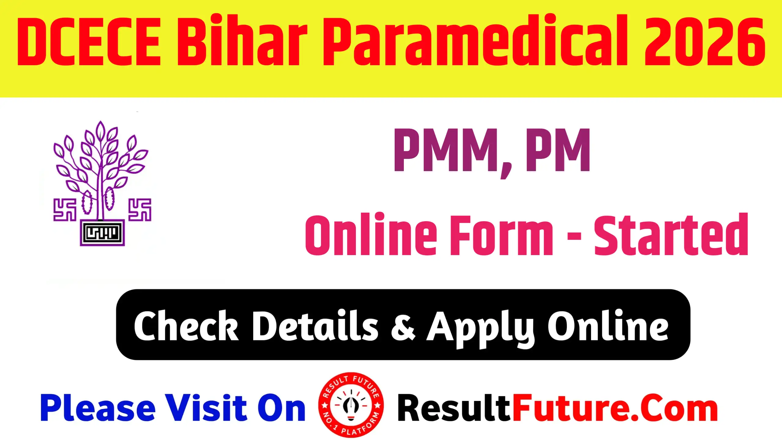 DCECE Bihar Paramedical Online Application Form 2026