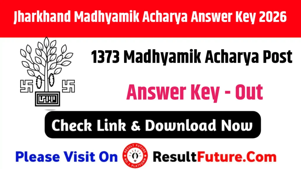 Jharkhand Madhyamik Acharya Answer Key 2026