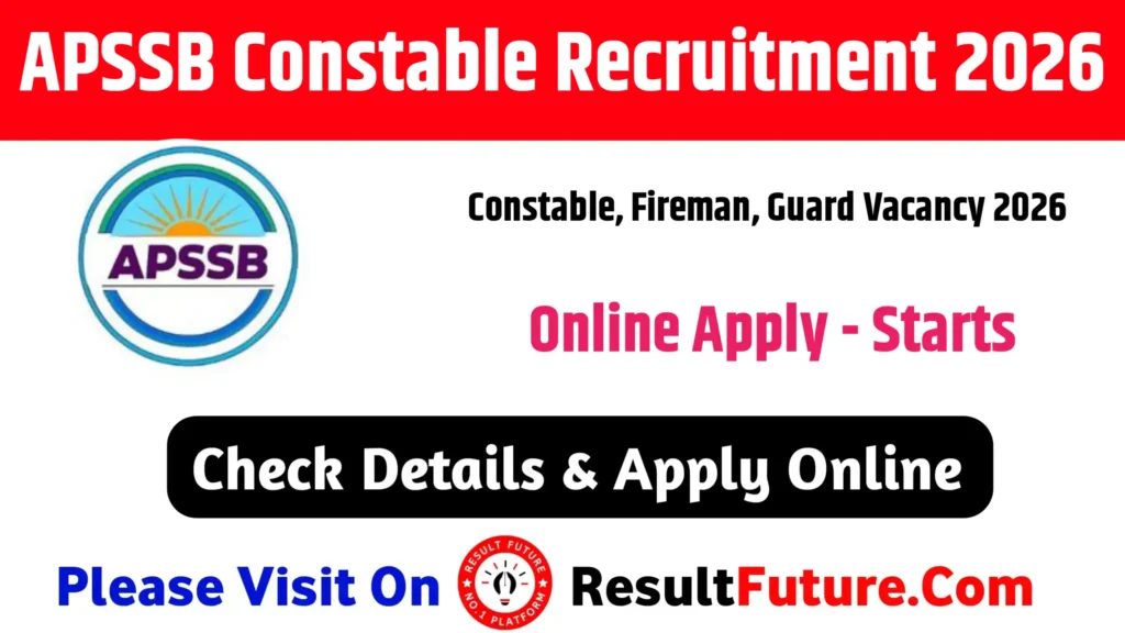 APSSB Constable Recruitment 2026