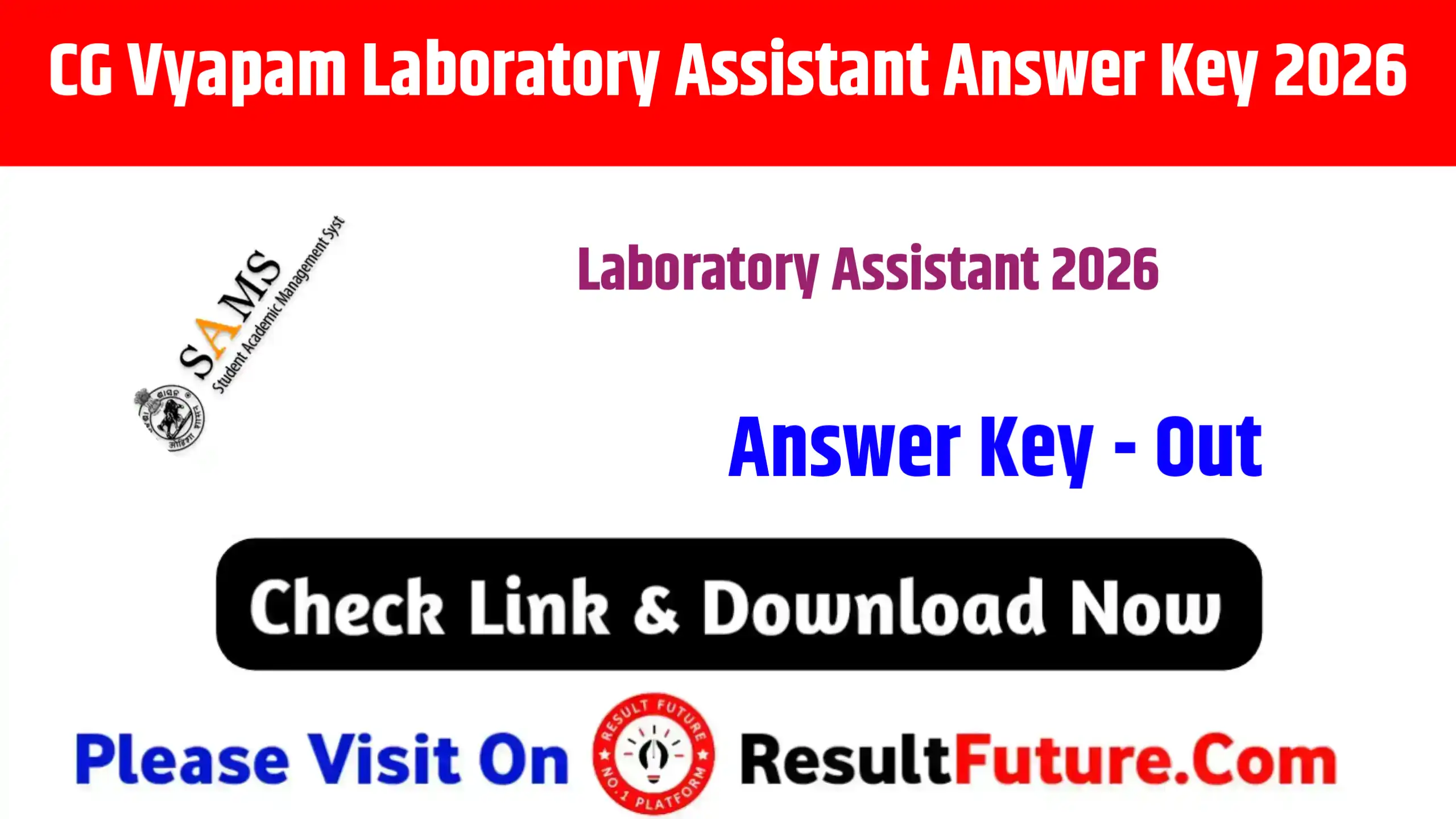 CG Vyapam Laboratory Assistant Answer Key 2026