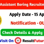 UPSSSC Assistant Boring Technician Recruitment 2026