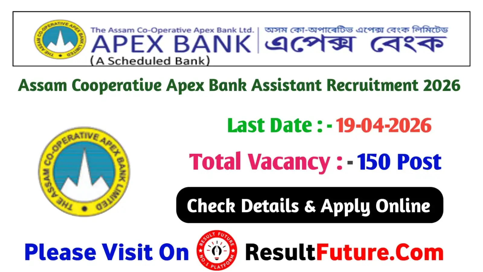 Assam Cooperative Apex Bank Assistant Recruitment 2026