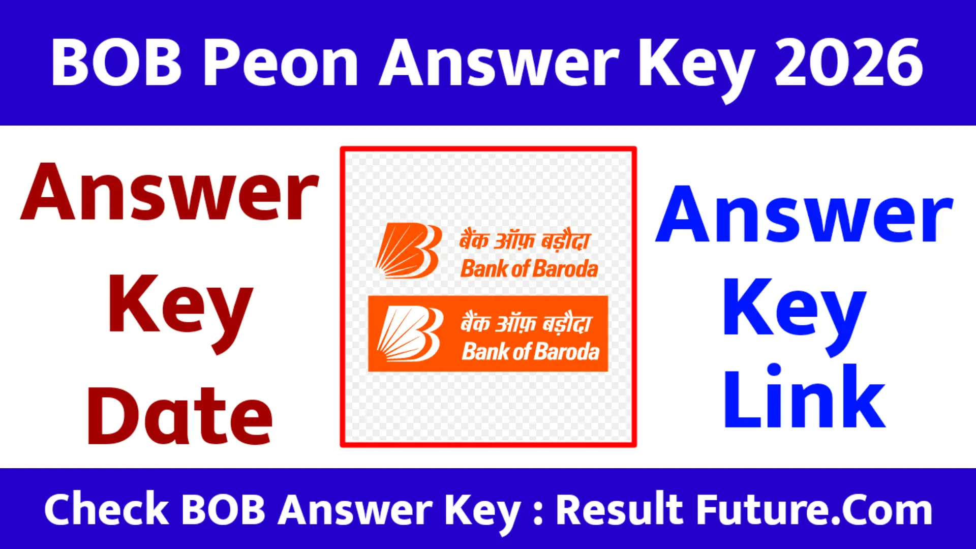 BOB Peon Answer Key 2026
