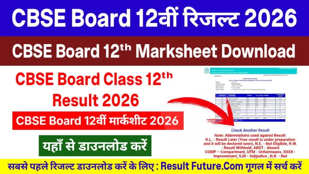 CBSE Board Class 12th Result 2026