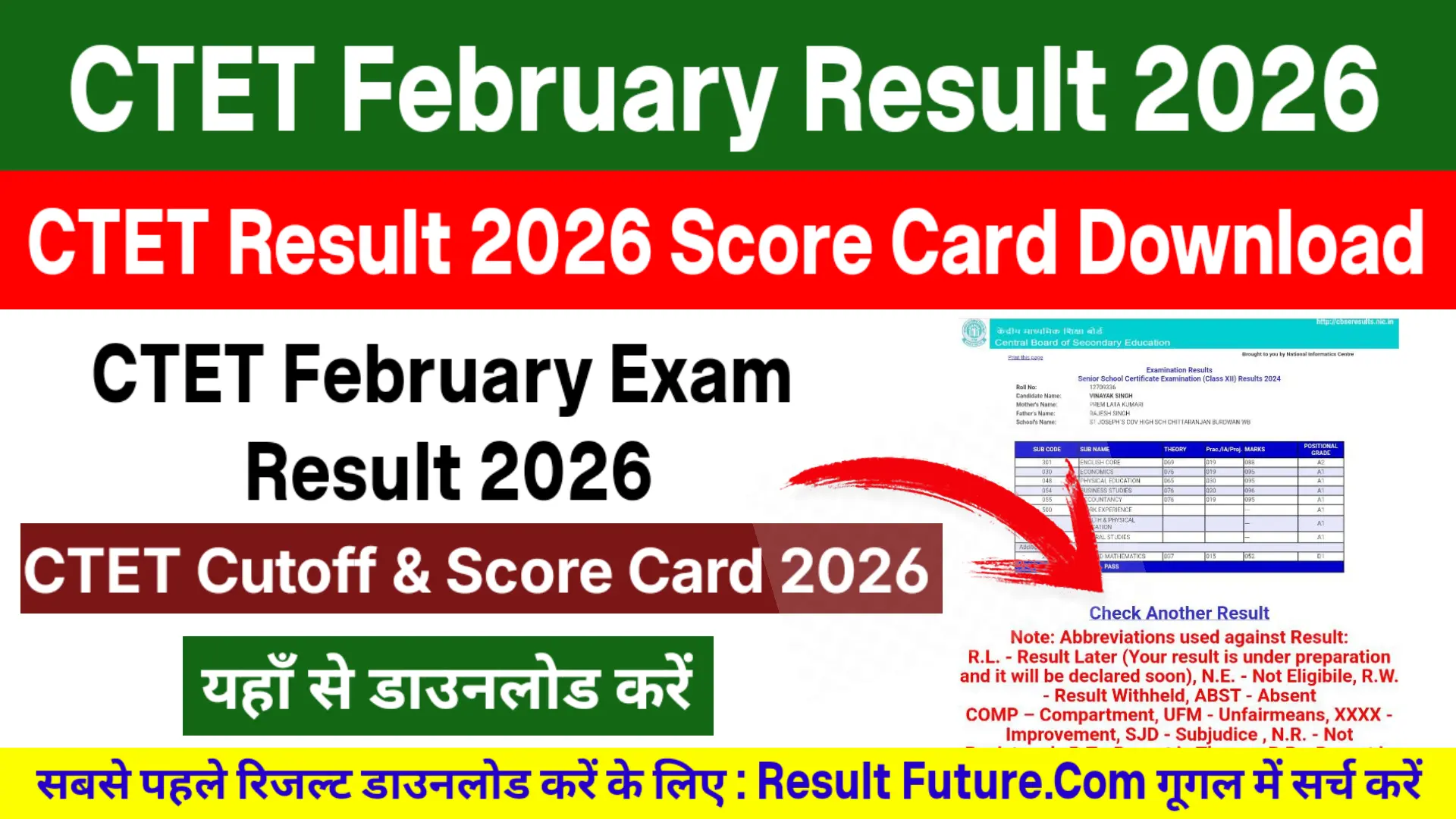 CTET Result 2026