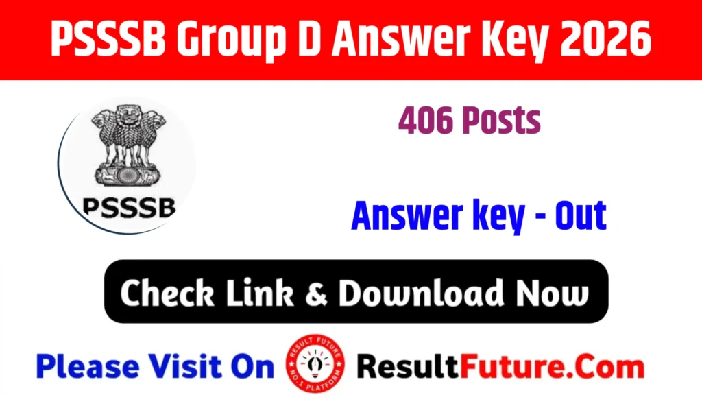 PSSSB Group D Answer Key 2026