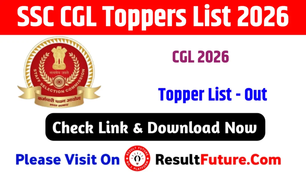 SSC CGL Toppers List 2026