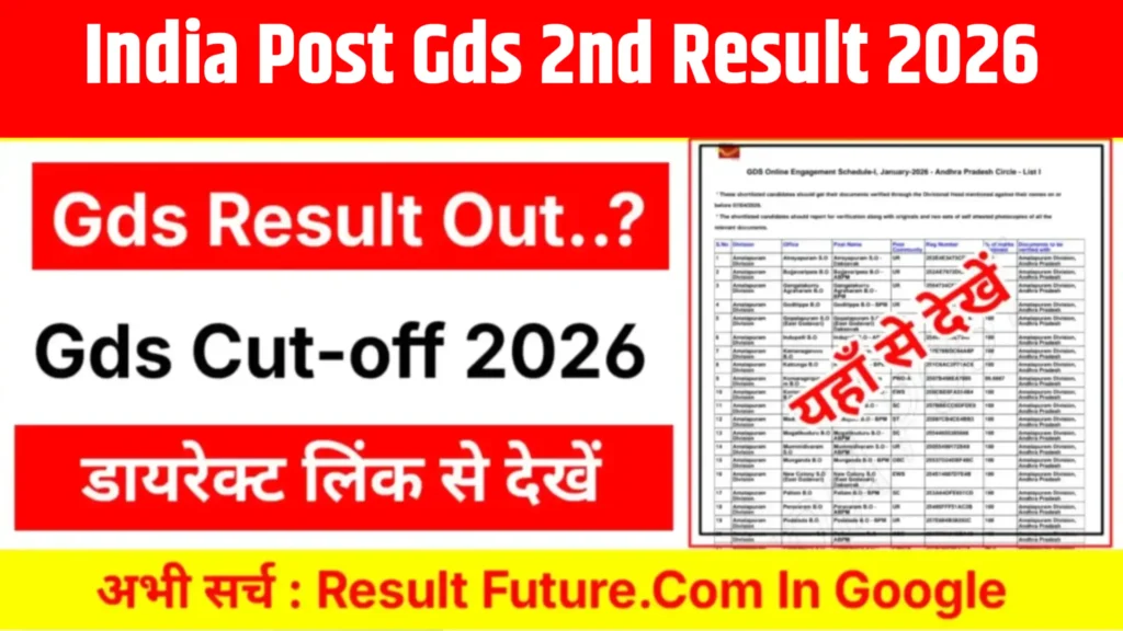 India Post Gds 2nd Result 2026