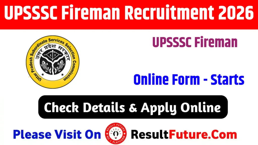 UPSSSC Fireman Recruitment 2026
