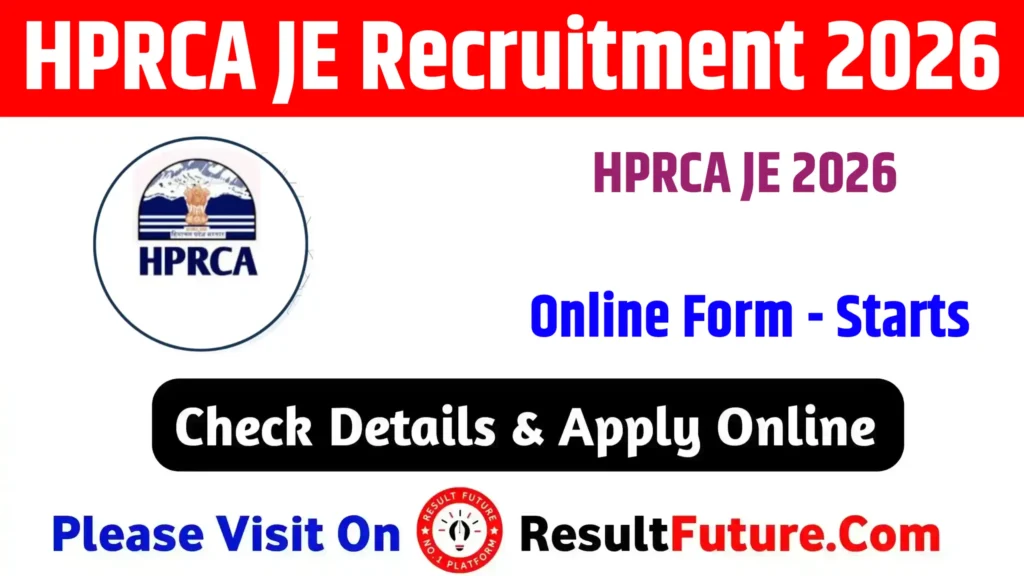 HPRCA JE Recruitment 2026