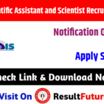 INCOIS Scientific Assistant and Scientist Recruitment 2026 : Notification Out, Apply Starts