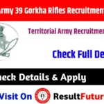 Territorial Army 39 Gorkha Rifles Recruitment Rally 2026