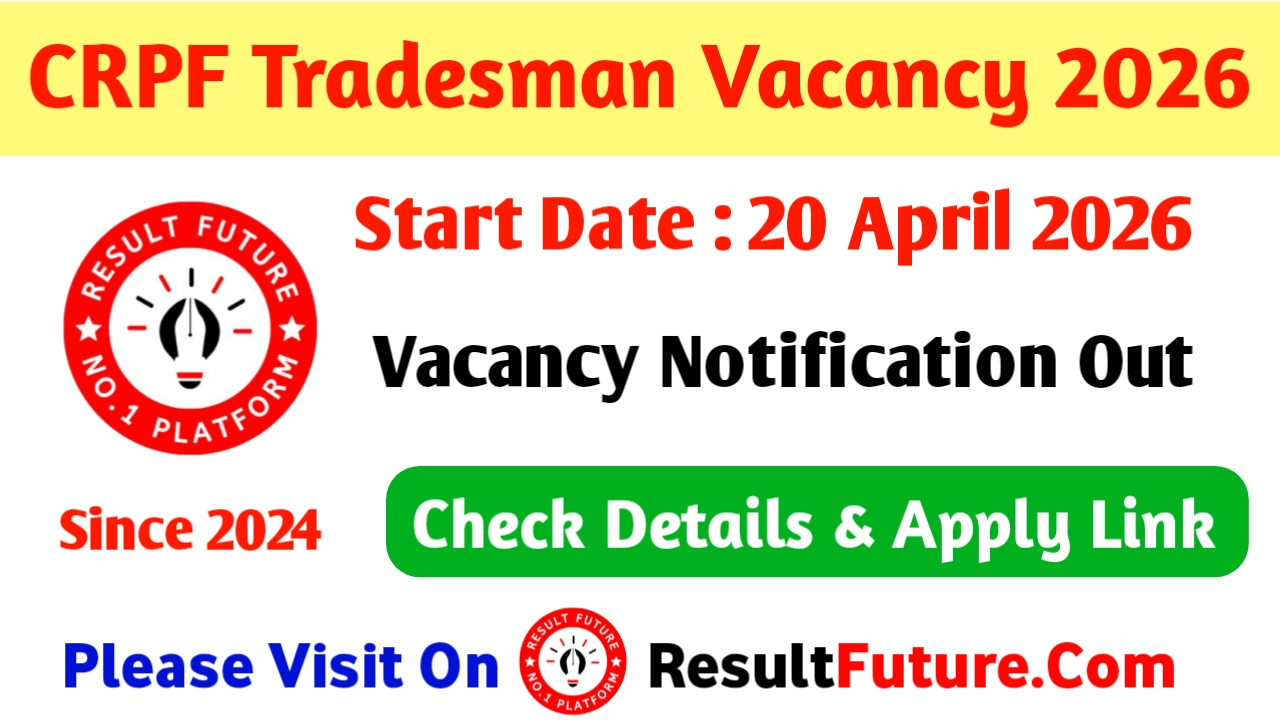 CRPF Constable Tradesmen Recruitment 2026