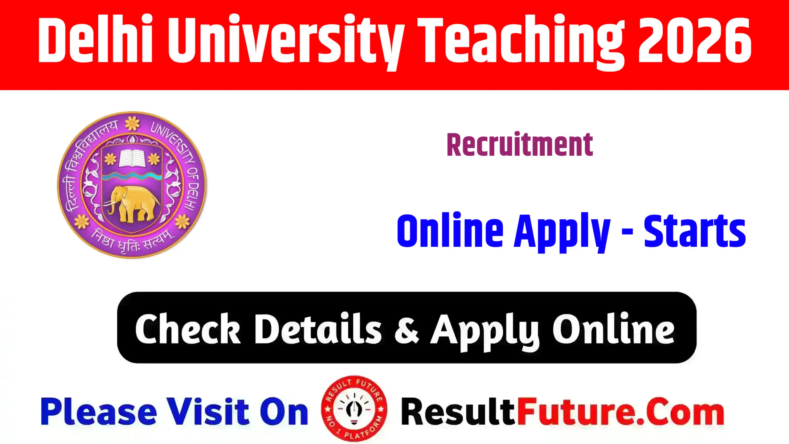 Delhi University Teaching Recruitment 2026