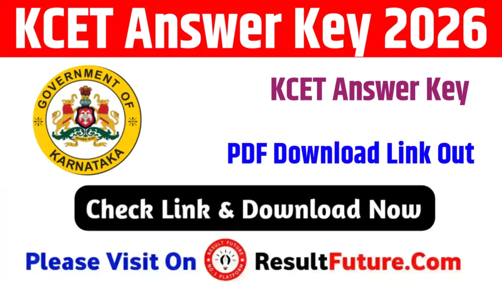 KCET Answer Key 2026 : PDF Download Link Out