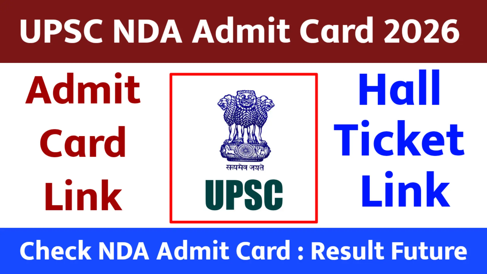 UPSC NDA Admit Card 2026