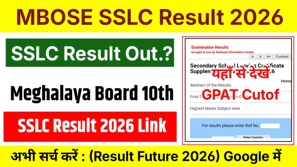 MBOSE SSLC Result 2026