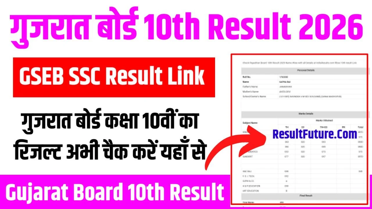 GSEB SSC Result 2026