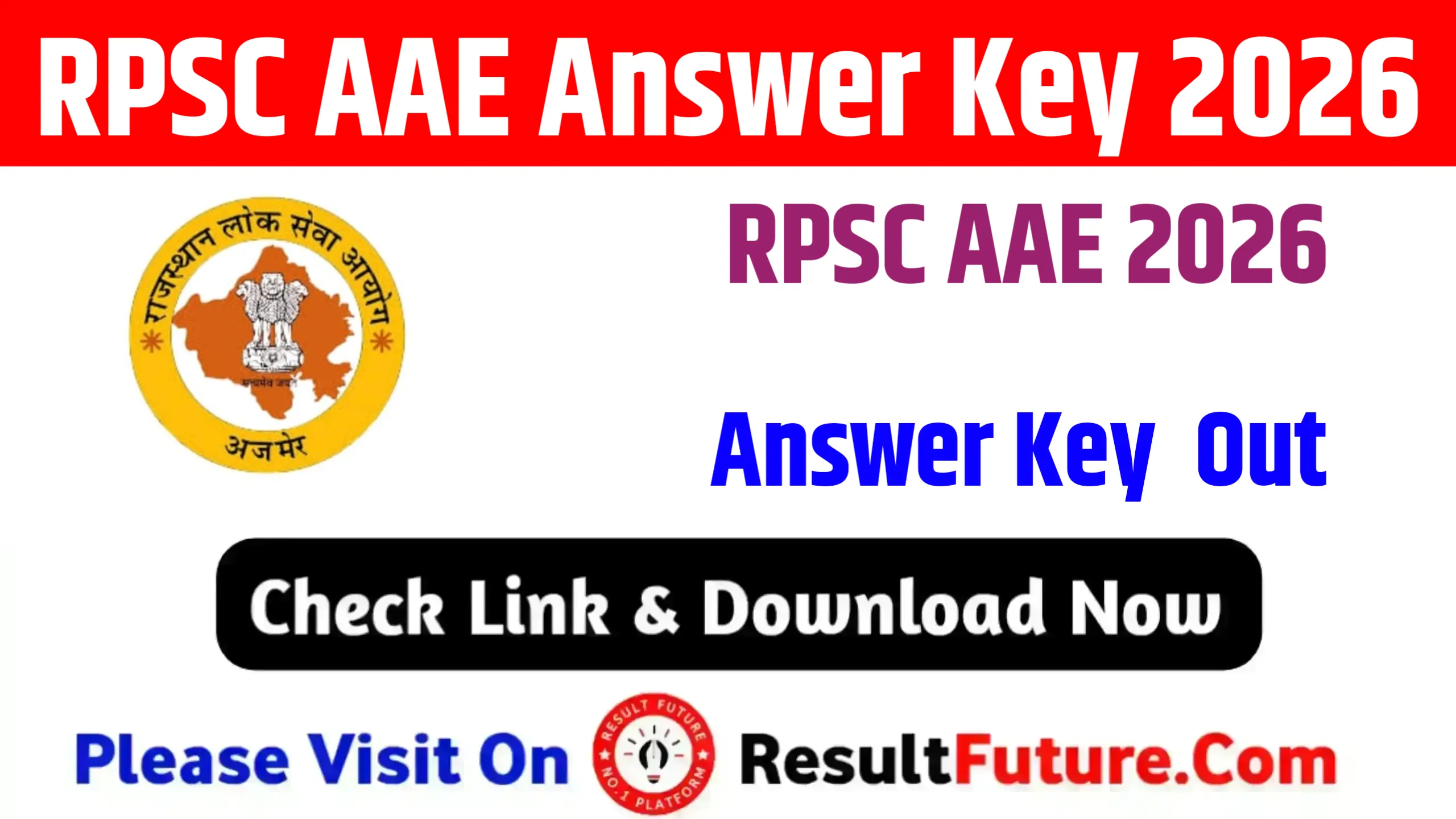 RPSC AAE Answer Key 2026