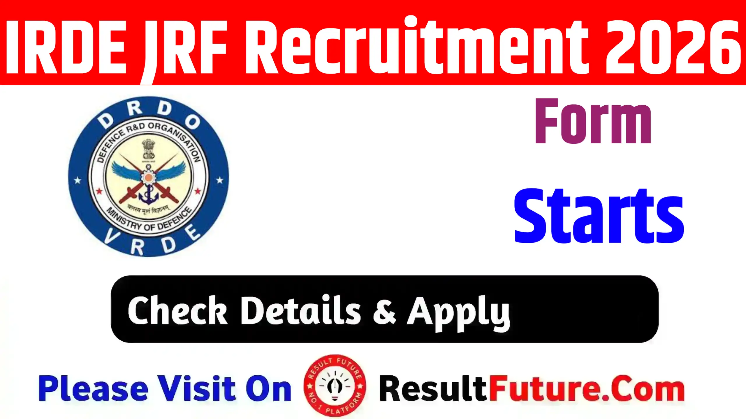 IRDE JRF Recruitment 2026