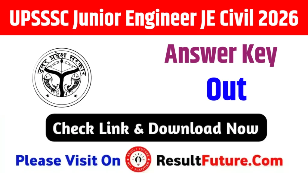 UPSSSC Junior Engineer JE Civil Answer Key 2026