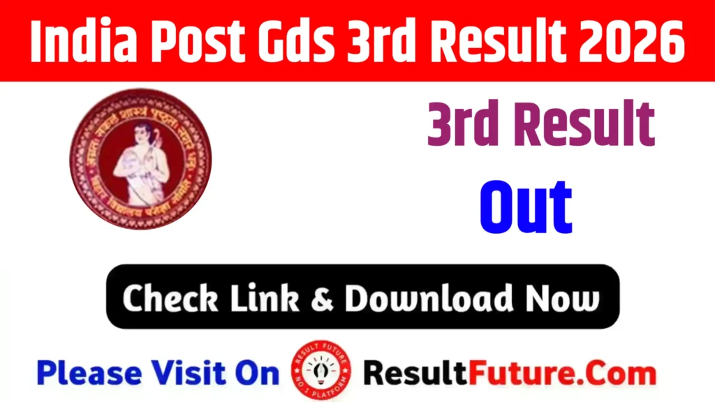 India Post Gds 3rd Result 2026 : All State PDF Download