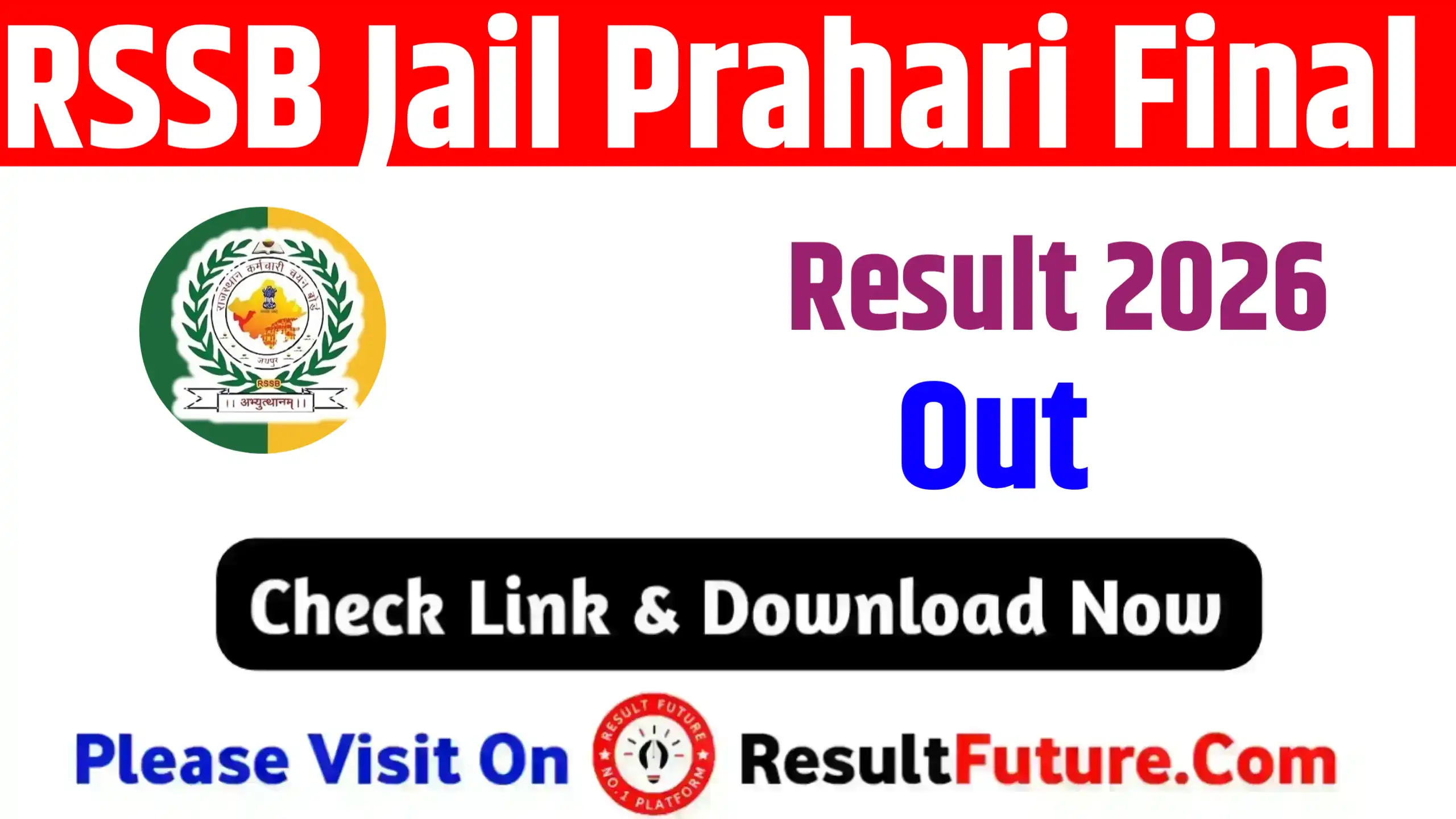 RSSB Jail Prahari Final Result 2026