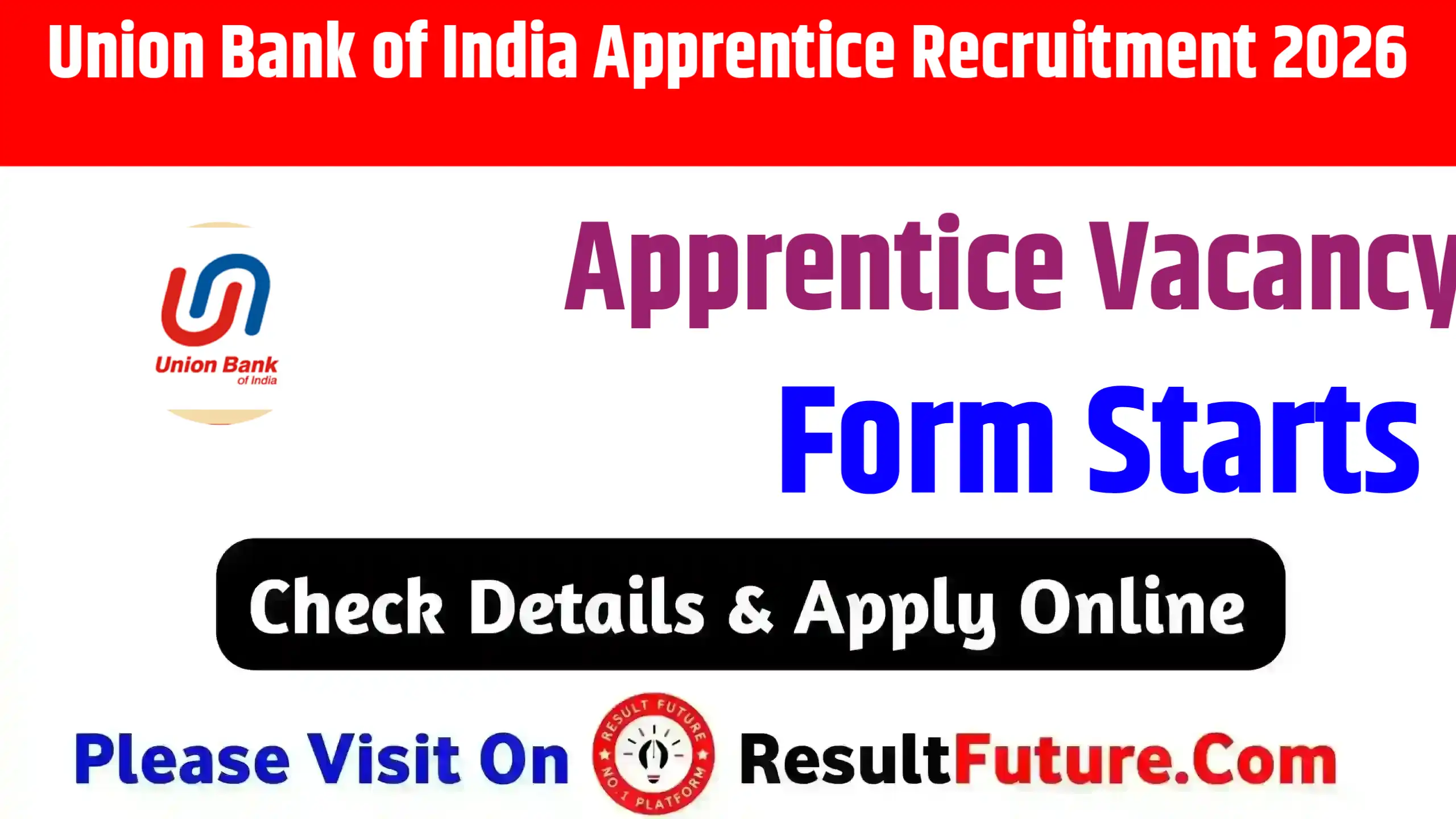 Union Bank of India Apprentice Recruitment 2026: Apprentice Vacancy For 1,860 Post