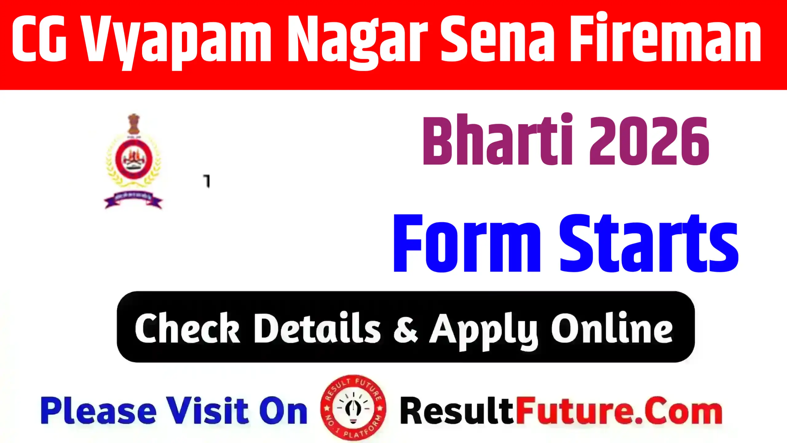 CG Vyapam Nagar Sena Fireman Bharti 2026
