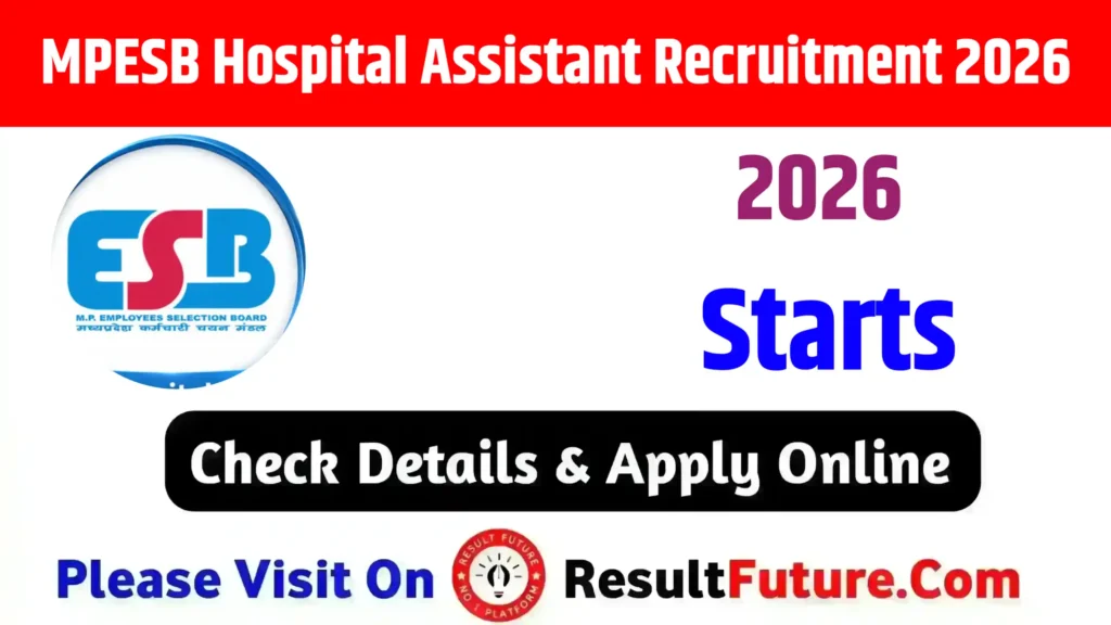MPESB Hospital Assistant Recruitment 2026