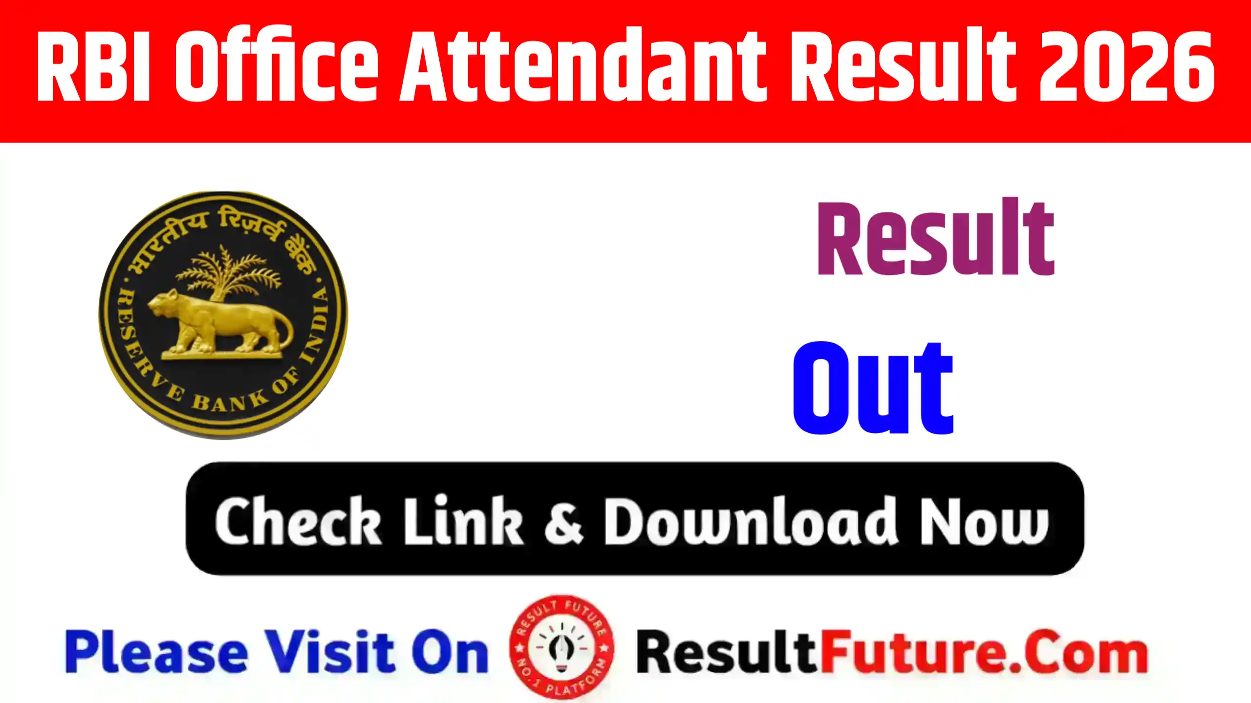RBI Office Attendant Result 2026