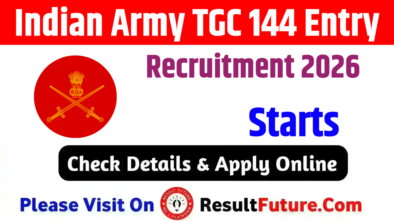 Indian Army TGC 144 Entry Recruitment 2026