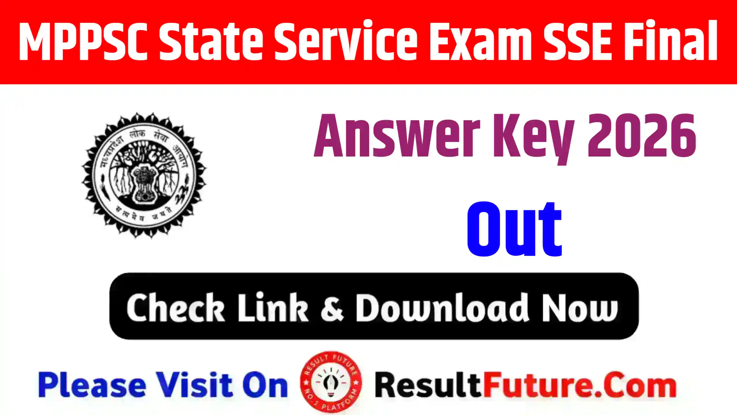 MPPSC State Service Exam SSE Final Answer Key 2026