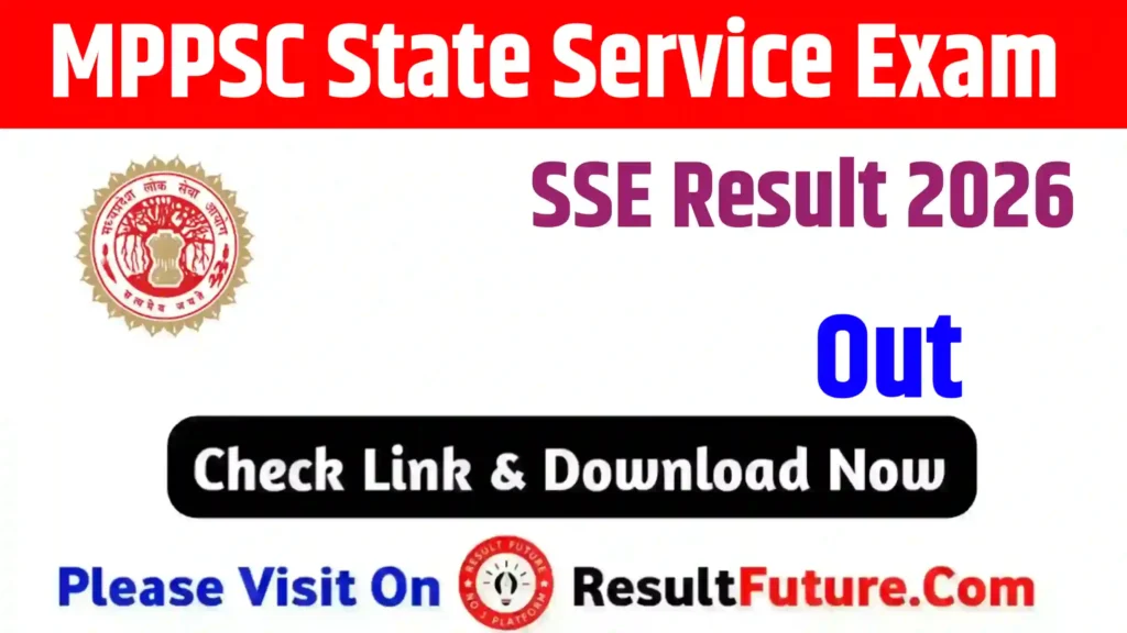 MPPSC State Service Exam SSE Result 2026