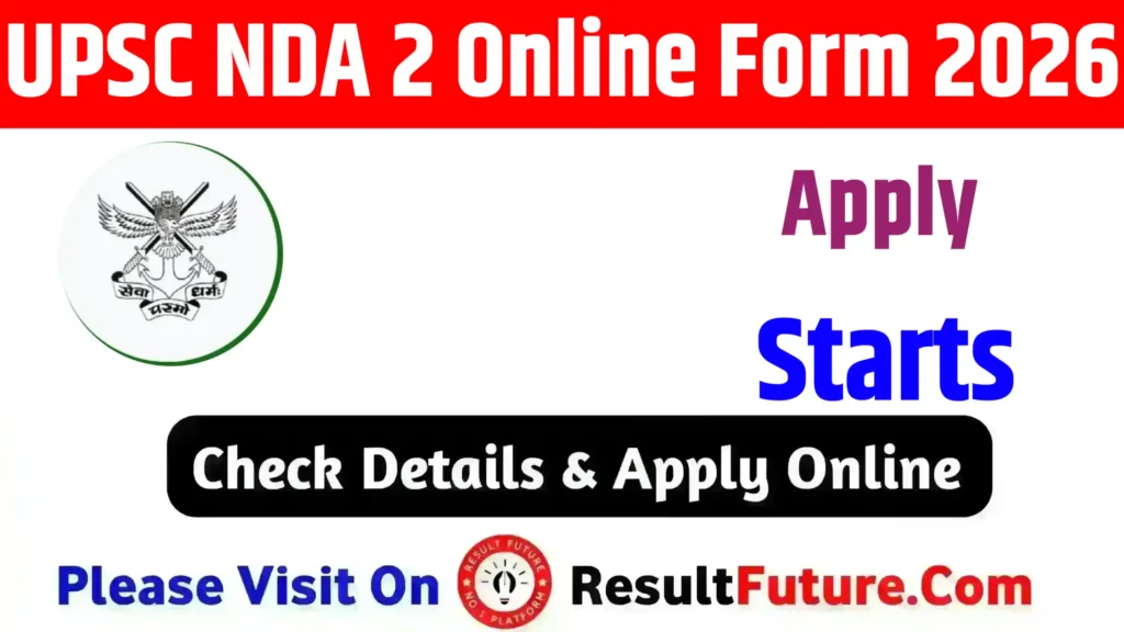 UPSC NDA 2 Online Form 2026