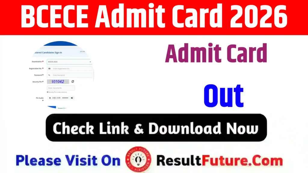BCECE Admit Card 2026