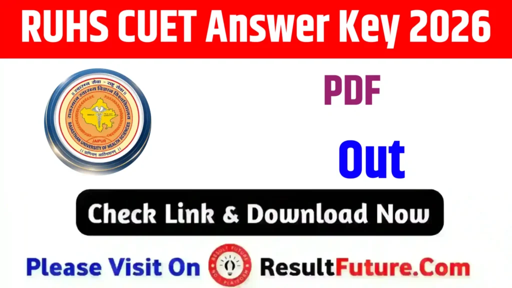 RUHS CUET Answer Key 2026