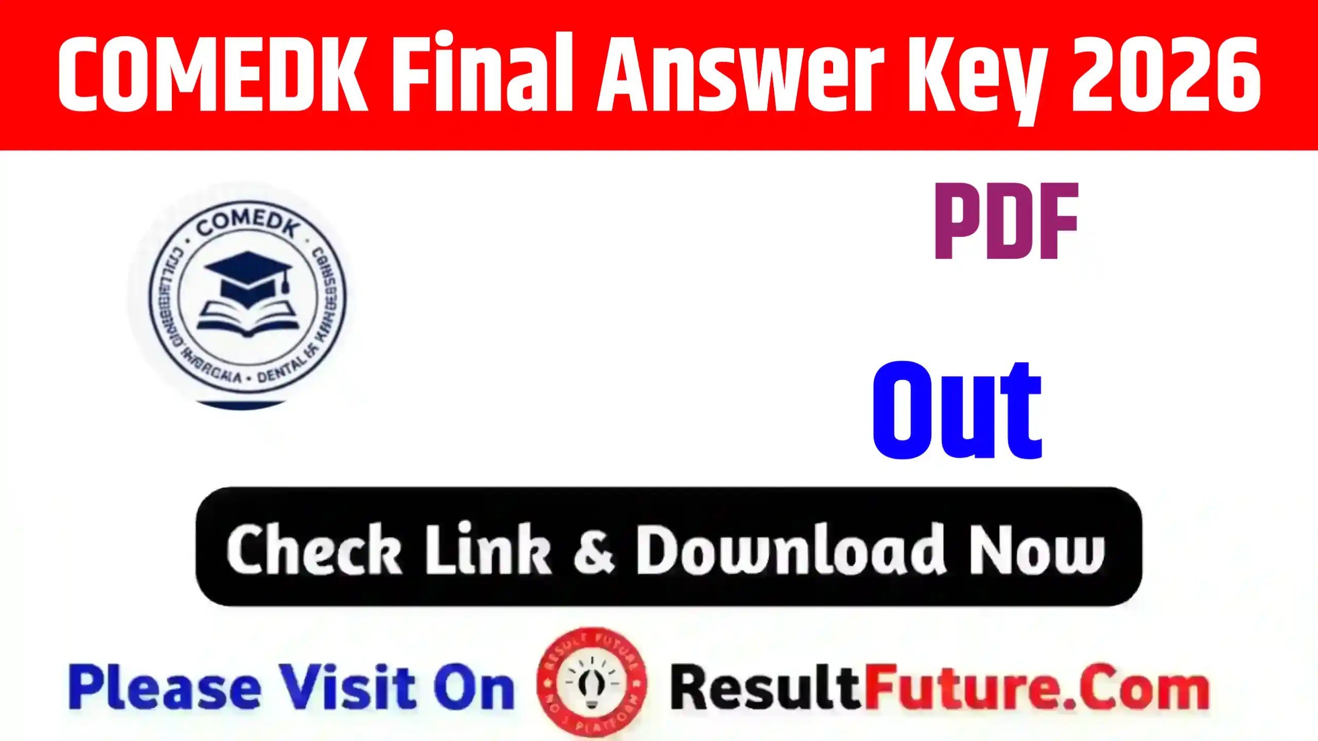COMEDK Final Answer Key 2026