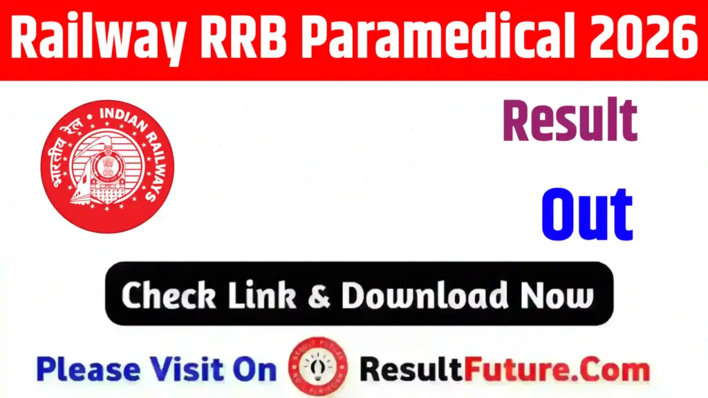 Railway RRB Paramedical Result 2026