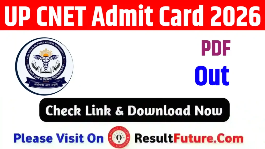 UP CNET Admit Card 2026