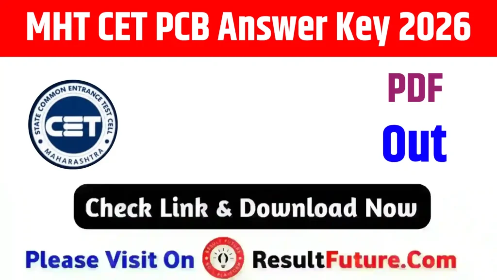 MHT CET PCB Answer Key 2026