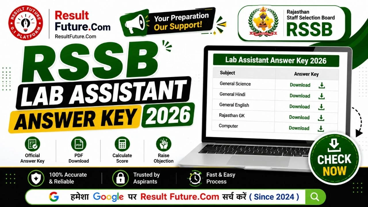 RSSB Lab Assistant Answer Key 2026