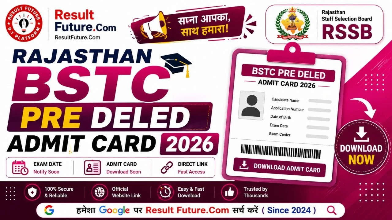 Rajasthan BSTC Pre Deled Admit Card 2026