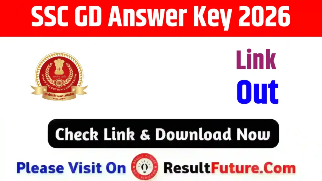 SSC GD Answer Key 2026 : Check Response Sheet Date