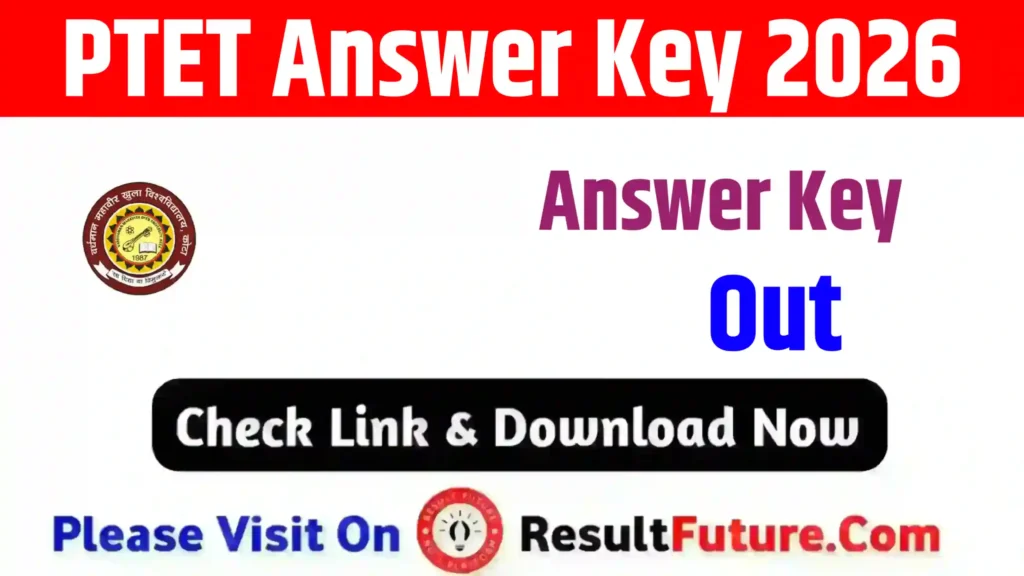 PTET Answer Key 2026